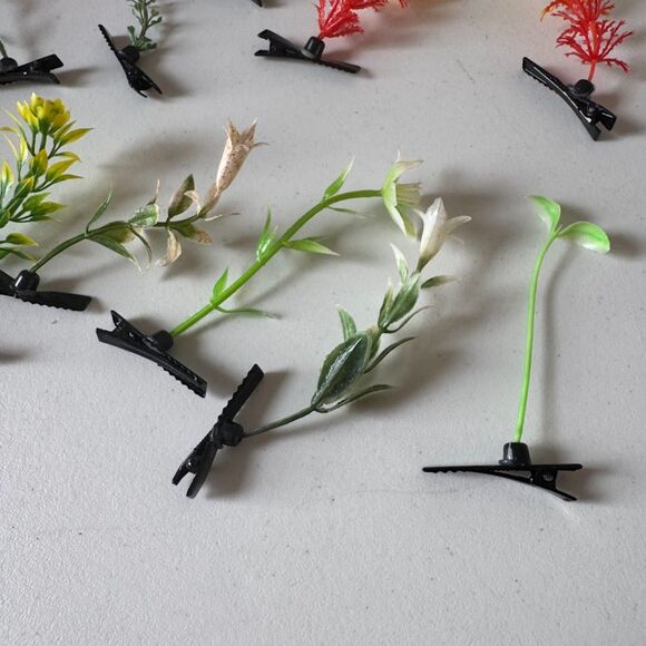 Music Festival Plant Sprouts Hair Clips (11) Rave, EDM, PLUR - Picture 3 of 7